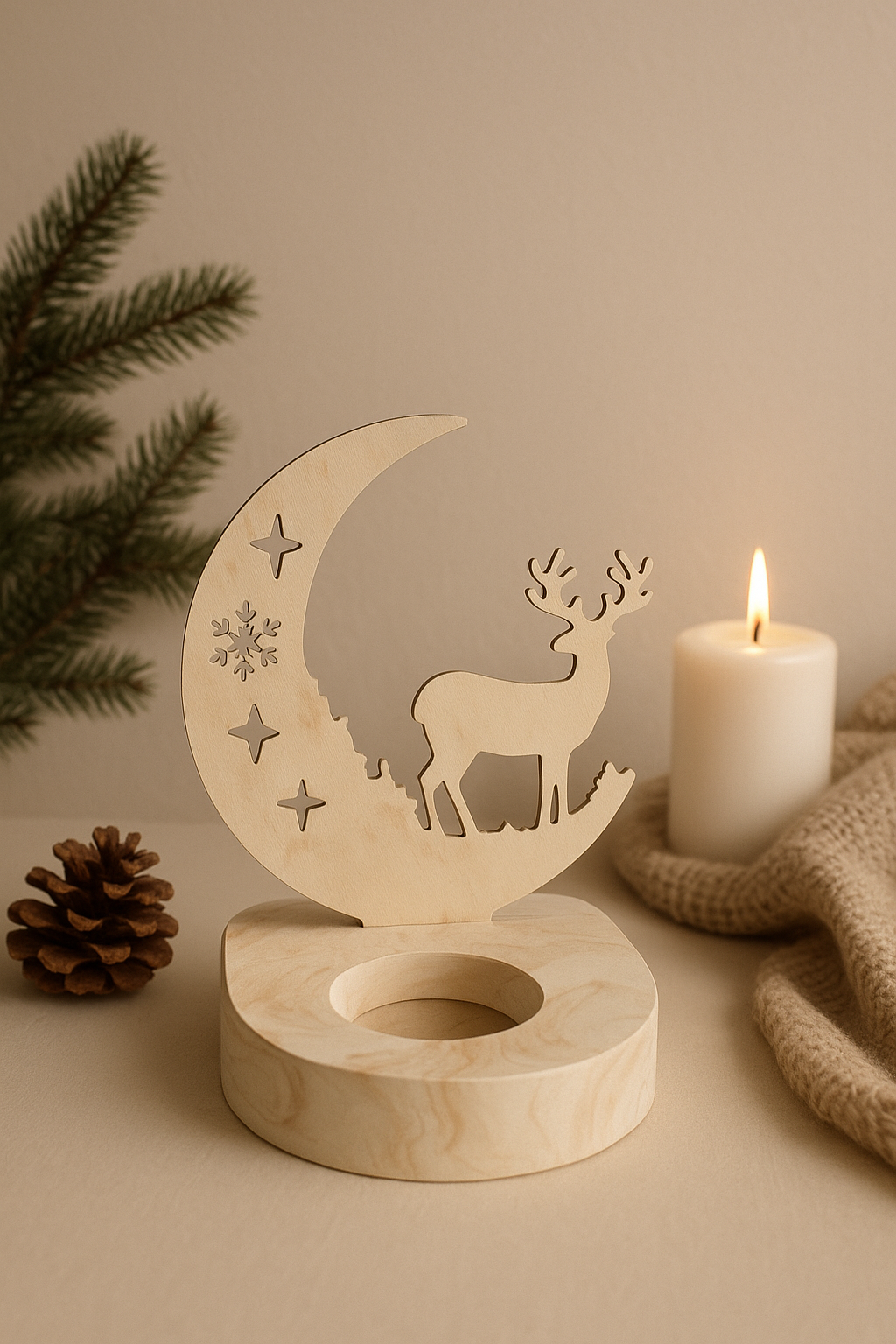 Moonlit Reindeer Glow