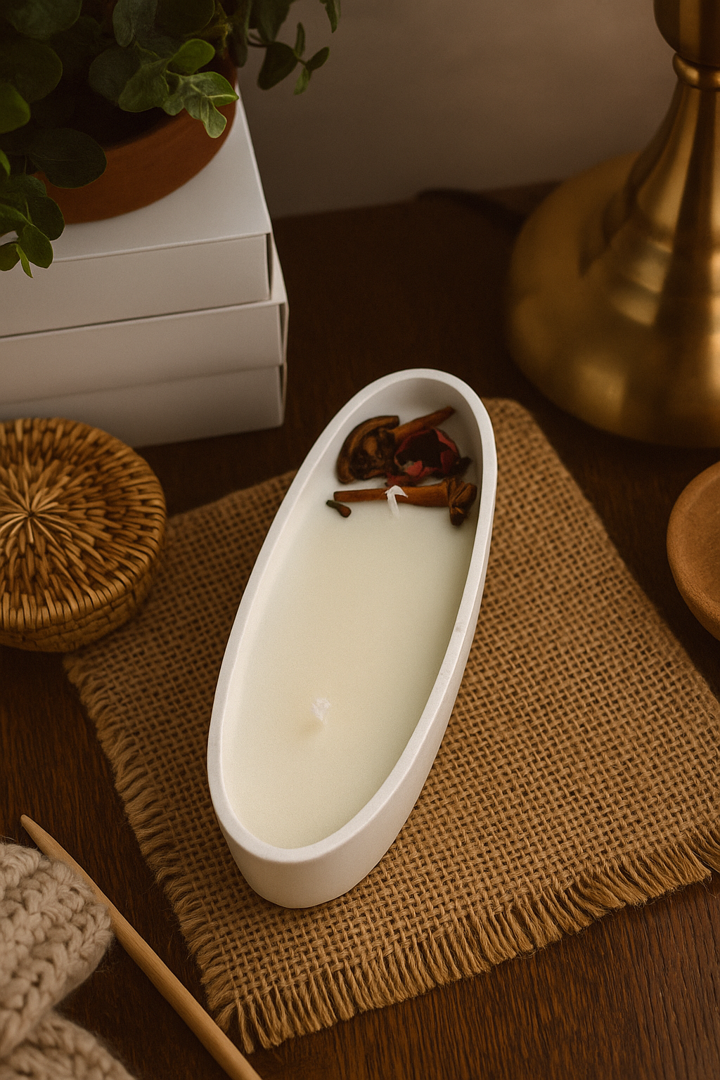 Aurora Marble Candle