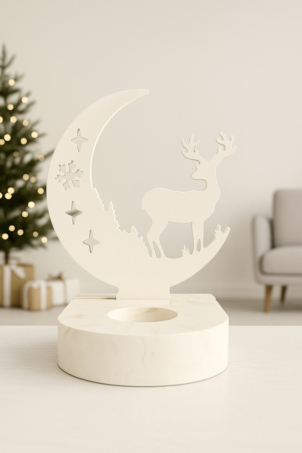 Moonlit Reindeer Glow